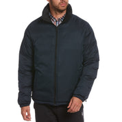 Original Penguin Mens Quilted Puffer Jacket True Black Medium