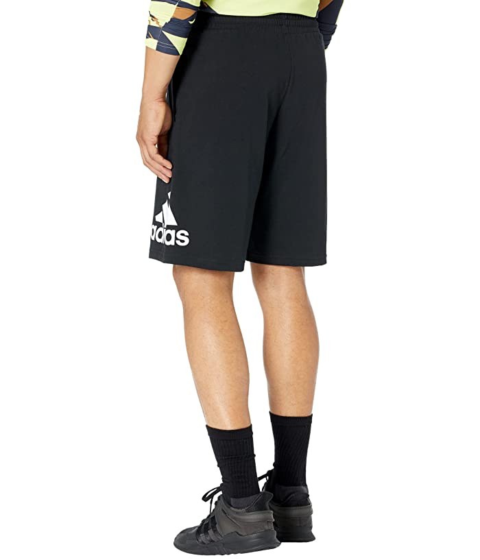 Adidas Men's Sporty Logo 10" Shorts Black White XL