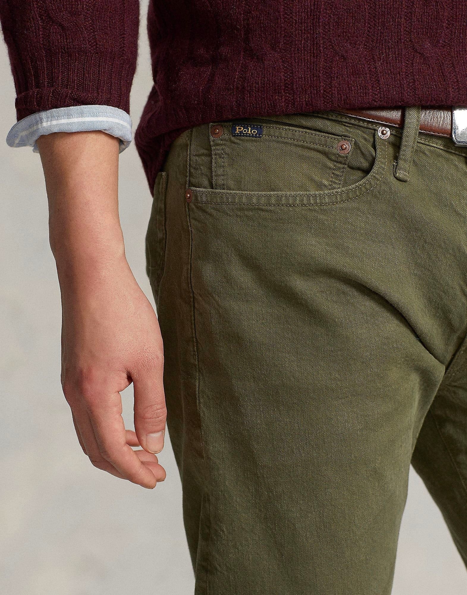 Polo Ralph Lauren Mens Sullivan Slim Fit Jeans Green 40 x 32