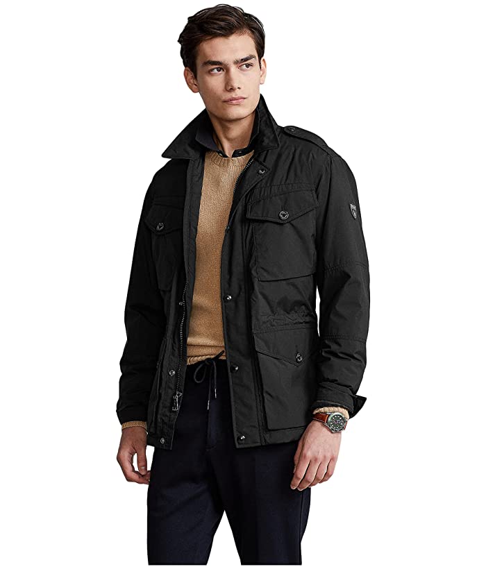 Polo Ralph Lauren Mens Nylon Utility Jacket Coat Polo Black 2XL