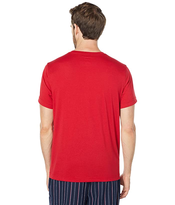 Nautica Men's Flannel Pajama Set Xl Red Navy Blue
