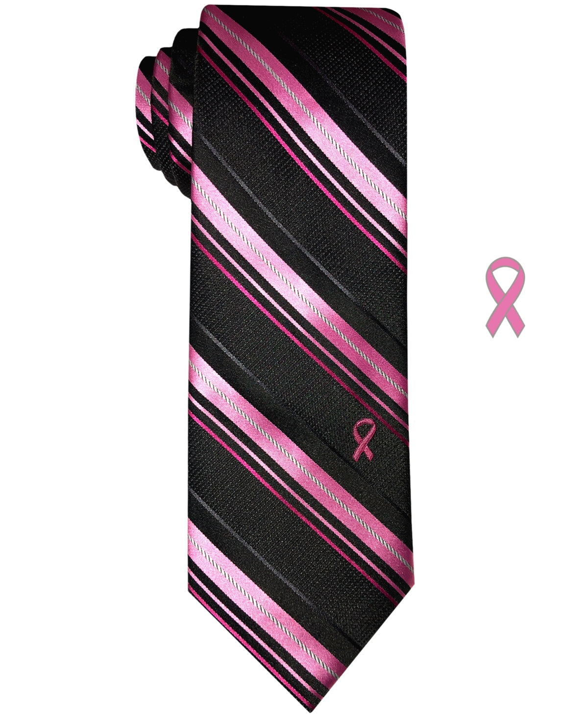Susan G Komen Men's Satin Stripe Tie