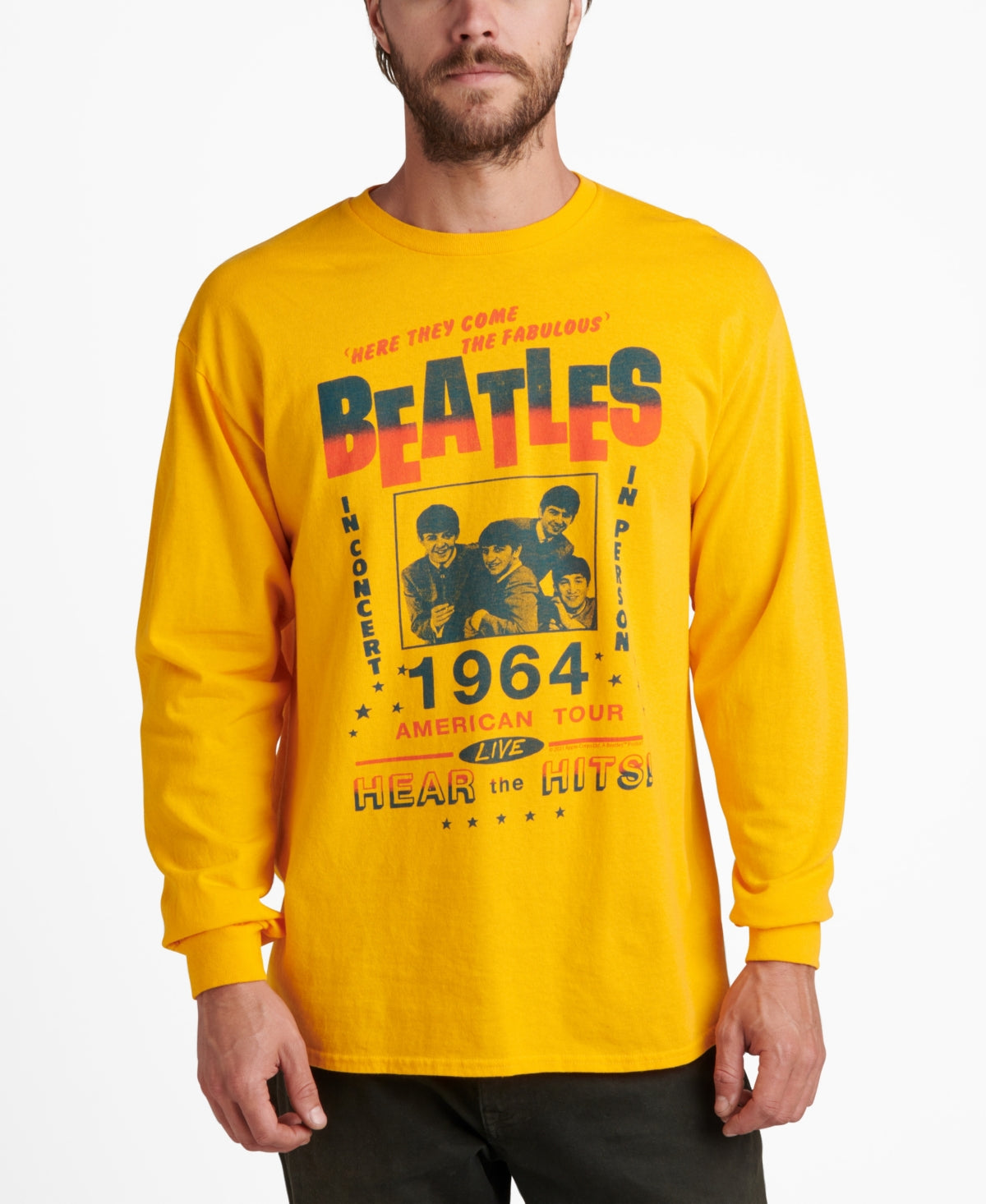 Junk Food Beatles Long Sleeve T-shirt Gold Xxl