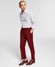 Bar III Mens Slim-Fit Red Suit Pants 33 x 30