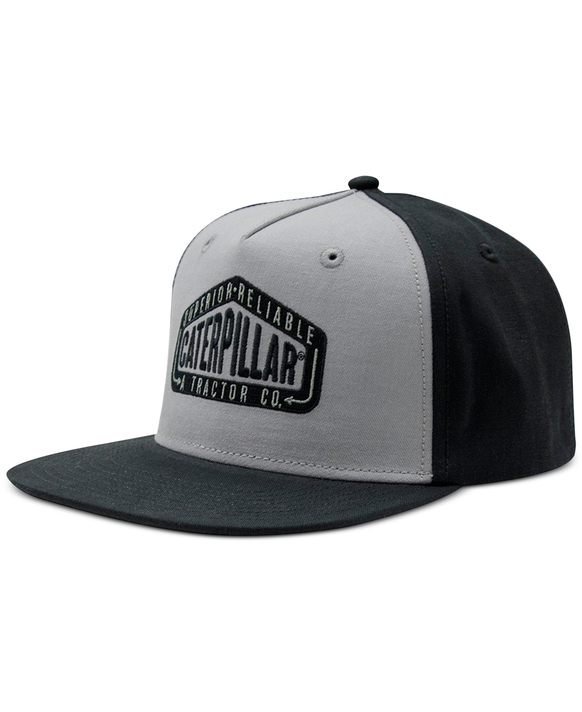 Caterpillar Men's Open Sign Flat Brim Hat Black OS