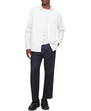 CALVIN KLEIN Men's Solid Patch Pocket Button Down Easy Shirt White Medium