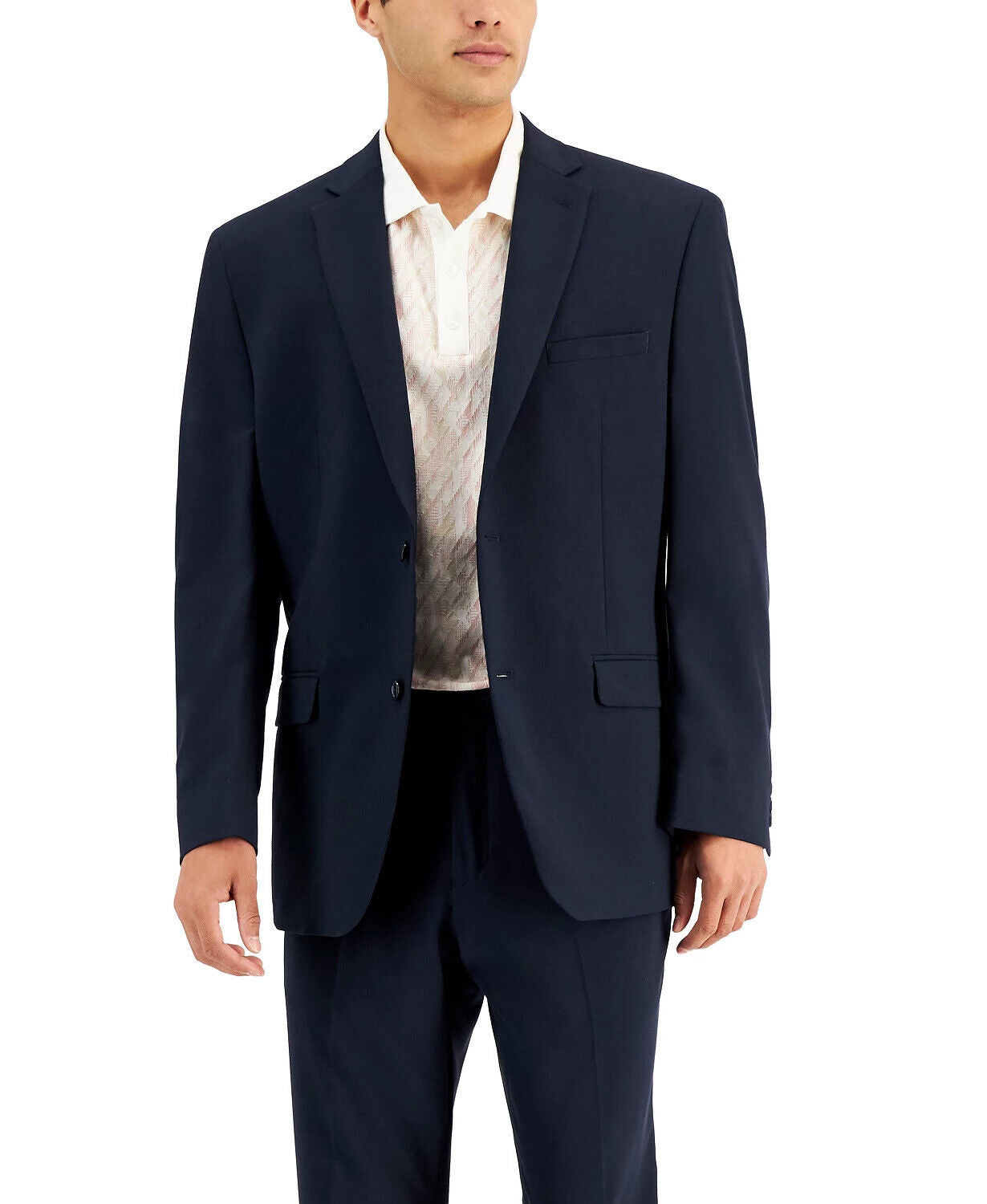 Marc New York by Andrew Marc Men's Modern Fit Suit Jacket 40L Navy JACKET ONLY