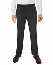 Van Heusen Men's Flex Herringbone Slim Fit Suit Pants Black 39 x 33 Flat Pant