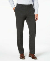 Van Heusen Flex Men's Slim-Fit Suit Pants 39 x 33 Charcoal Grey Flat Pant