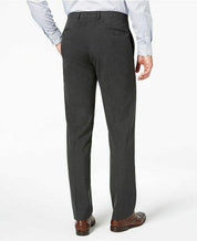 Van Heusen Flex Men's Slim-Fit Suit Pants 39 x 33 Charcoal Grey Flat Pant