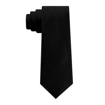 Lauren Ralph Lauren Men's Ottoman Solid Tie Black Necktie