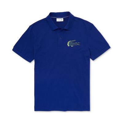 Lacoste Mens Ombre Croc Polo Shirt Cosmic Blue XL