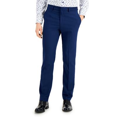 Kenneth Cole Reaction Mens Slim fit Dress Pants 32 / 30 Blue Solid