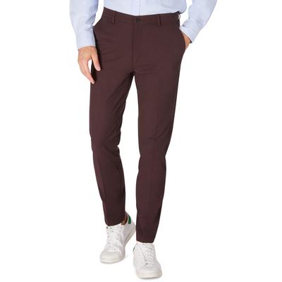 Lauren Ralph Lauren Mens Classic Fit Stretch Dress Pants Burgundy 38 x 30