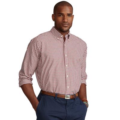 Polo Ralph Lauren Men's Big & Tall Classic Fit Oxford Button Down Shirt Red 3XB