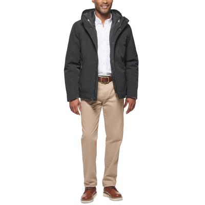Club Room Mens Regular fit 3-in-1 Coat XXL Black Solid Hooded