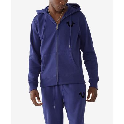 True Religion Men's Buddha Zipup Hoodie Sweatshirt Dark Blue XL