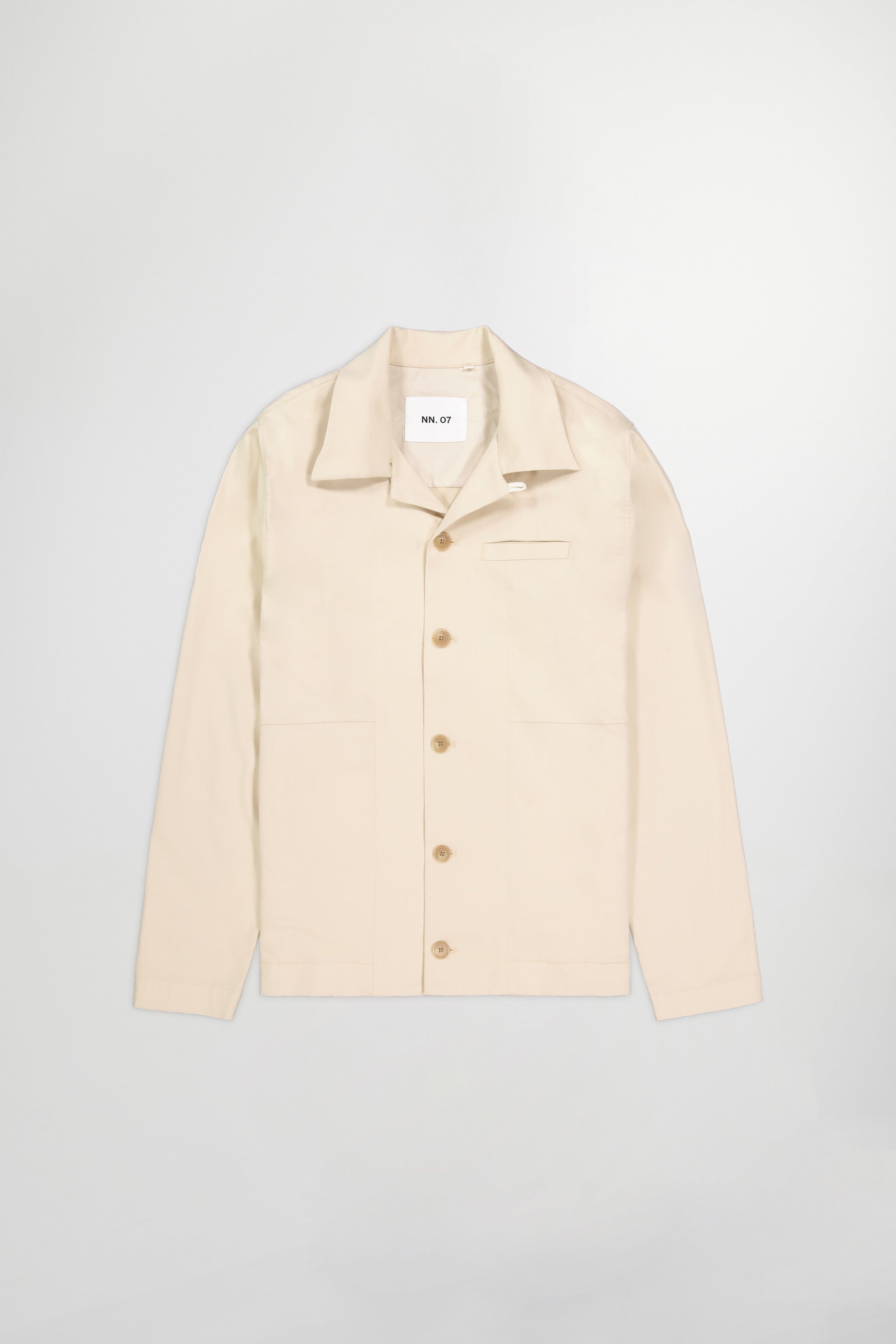 NN07 Mens Murray 1809 Overshirt Shirt Jacket Size Small Beige
