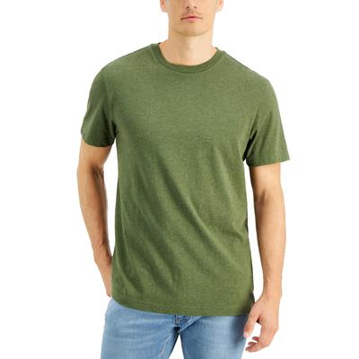 Club Room Mens Crewneck Short Sleeve T-Shirt Dark Green Medium