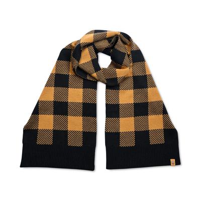 Timberland Mens Buffalo Plaid Scarf Wheat Yellow Black