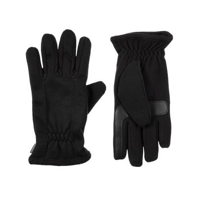 Isotoner Mens Tech Stretch Gloves Black Heat Medium