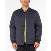 SANCTUARY Men's Lightweight Reversible Quilted Bomber Jacket Large Navy / Camo