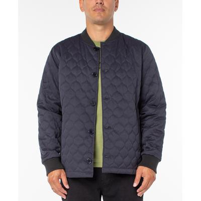 SANCTUARY Men's Lightweight Reversible Quilted Bomber Jacket Large Navy / Camo