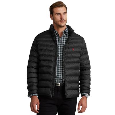 Ralph Lauren Men's Big Tall Packable Jacket Polo Black 2XLT