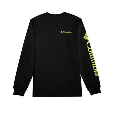 Columbia Mens Regular fit Long Sleeve T-Shirt Shirt Medium Black Solid