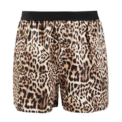 International Concepts Mens Animal Print Boxer Shorts Cheetah Large