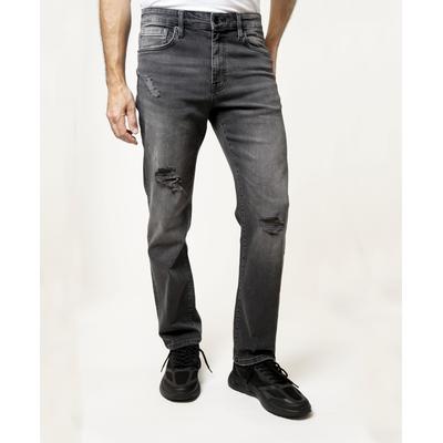 Lazer Men's Slim Fit Stretch Denim  Jeans Grey 33 x 30