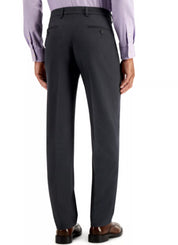 NAUTICA Men's Performance Stretch Modern-Fit Dress Pants Charcoal 41 x 34