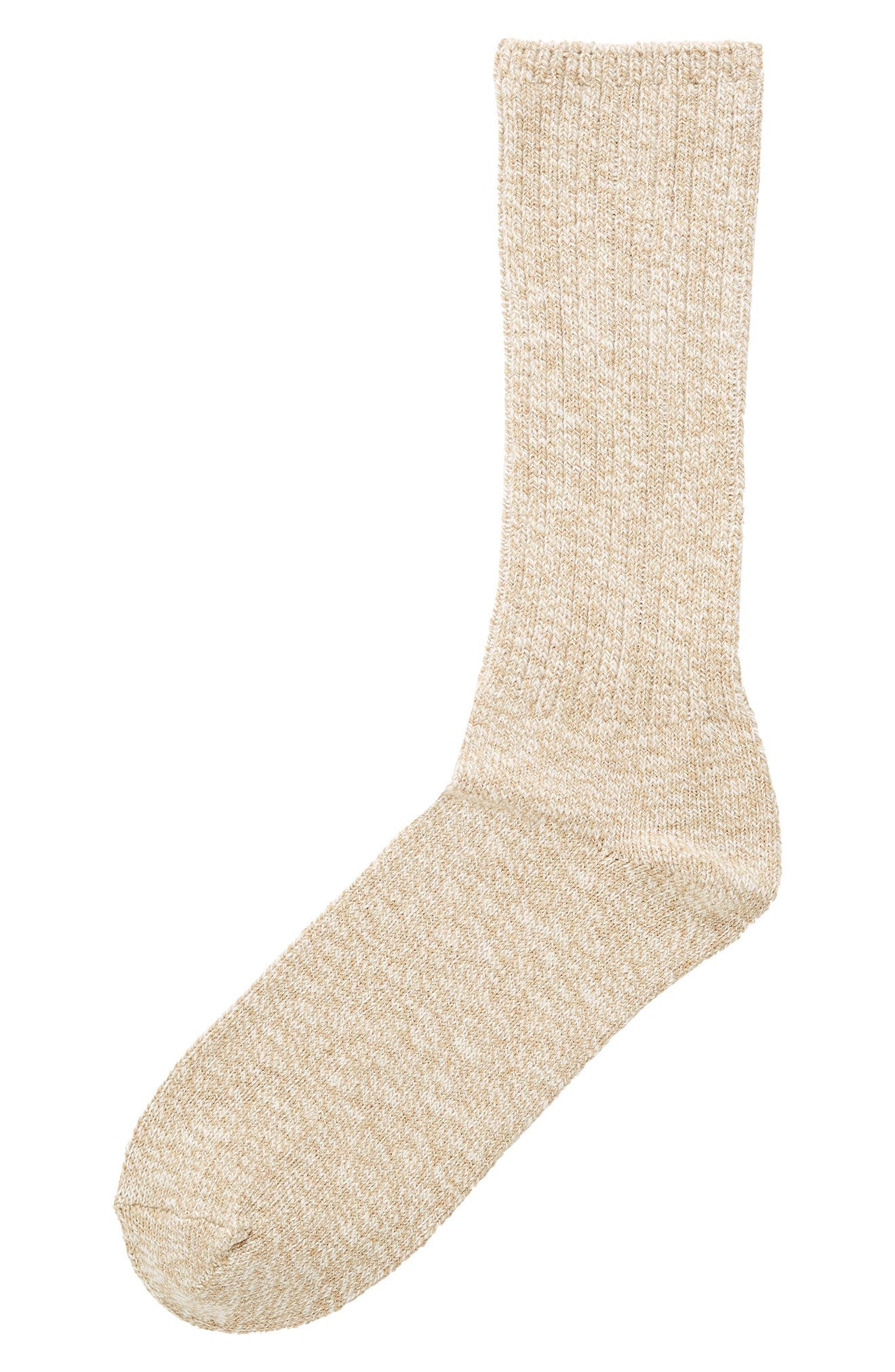 Cole Haan Mens Casual Crew Socks Beige 7-12