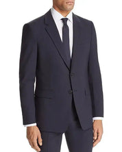 Theory Mens Slim fit Chambers Sport Coat Blazer 42 S Navy Blue Solid