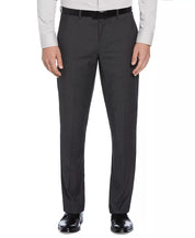 Perry Ellis Mens Modern fit Dress Pants 38 / 32 Charcoal Grey Stretch
