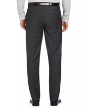Perry Ellis Mens Modern fit Dress Pants 36 / 32 Charcoal Grey Solid Stretch