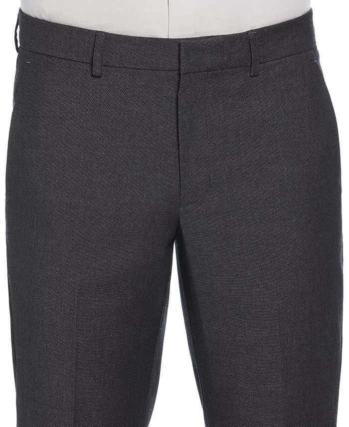 Perry Ellis Mens Modern fit Dress Pants 36 / 32 Charcoal Grey Solid Stretch