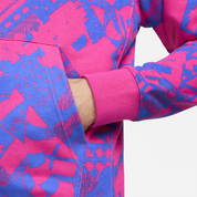 Men's Nike Red Barcelona Club Full Zip Hoodie Sweatshirt Small Blue Pink