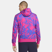 Men's Nike Red Barcelona Club Full Zip Hoodie Sweatshirt Small Blue Pink