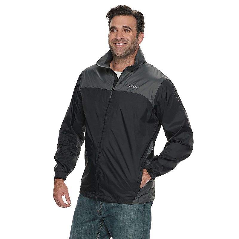 Columbia Mens Regular fit Raincoat Coat 2XLT Grey Black