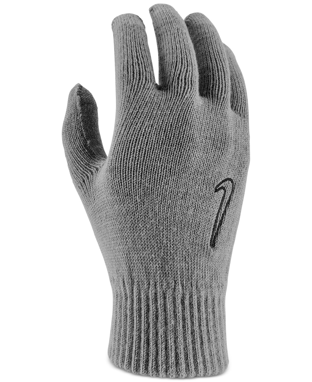 Nike Men’s Tech Grip 2.0 Knit Gloves Gray Black Small Medium