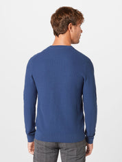 Michael Kors Men's Regular Fit Crewneck Sweater Blue Medium