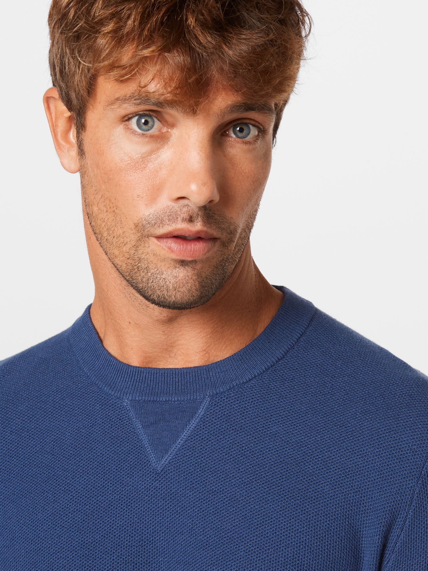 Michael Kors Men's Regular Fit Crewneck Sweater Blue Medium