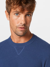 Michael Kors Men's Regular Fit Crewneck Sweater Blue Medium