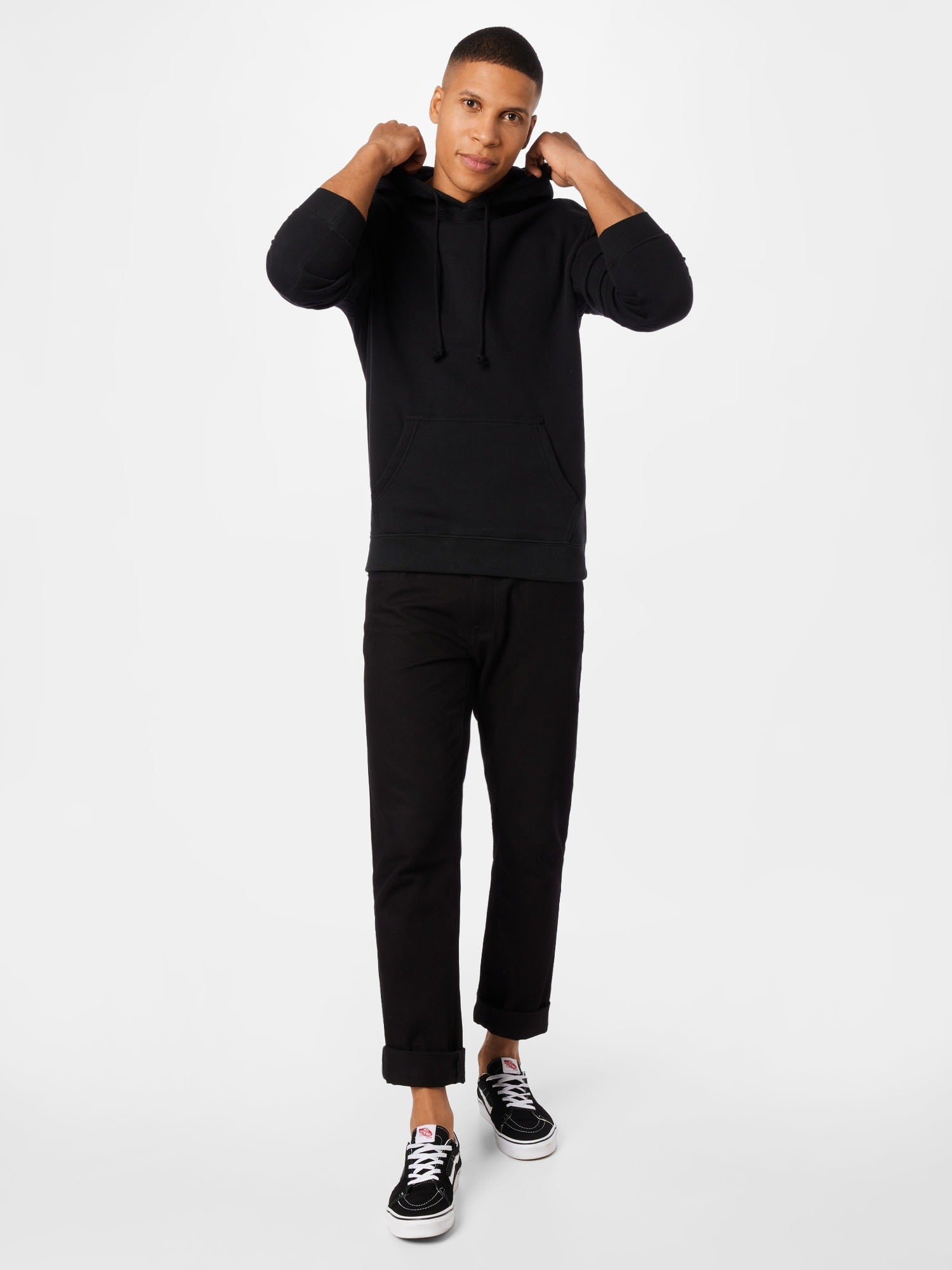Cotton On Men's Black Fleece Hoodie Pullover  Large