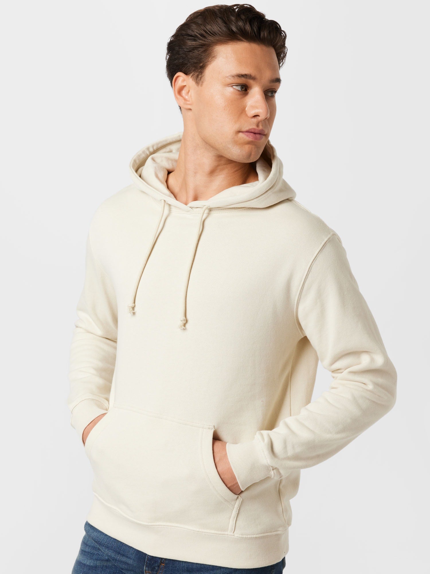 Cotton On Men's White Fleece Pullover Sweatshirt Size Large