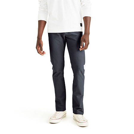 Dockers Mens Slim-Fit Comfort Knit Chino Pants Blue 36 x 30