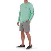 Guy Harvey Mens Moisture Wicking UPF 50 Shirt Beach Blue XL