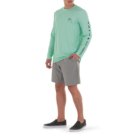 Guy Harvey Mens Moisture Wicking UPF 50 Shirt Beach Blue XL