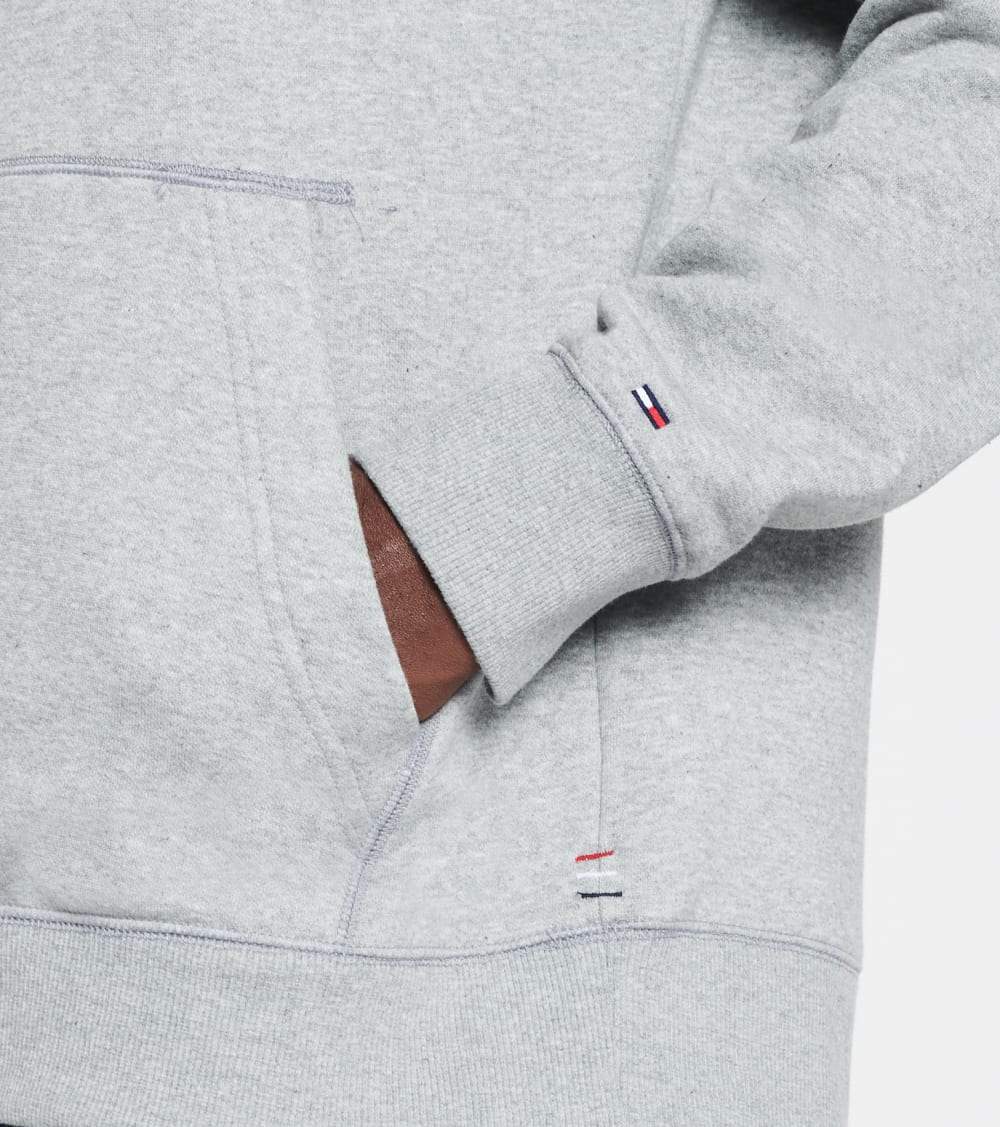 Tommy Hilfiger Men's Pullover Hoodie Sweatshirt Small Grey